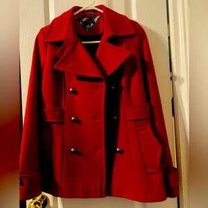 Tommy Hilfiger Red Wool Coat